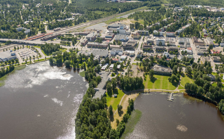 Pieksämäki ilmasta kuvattuna